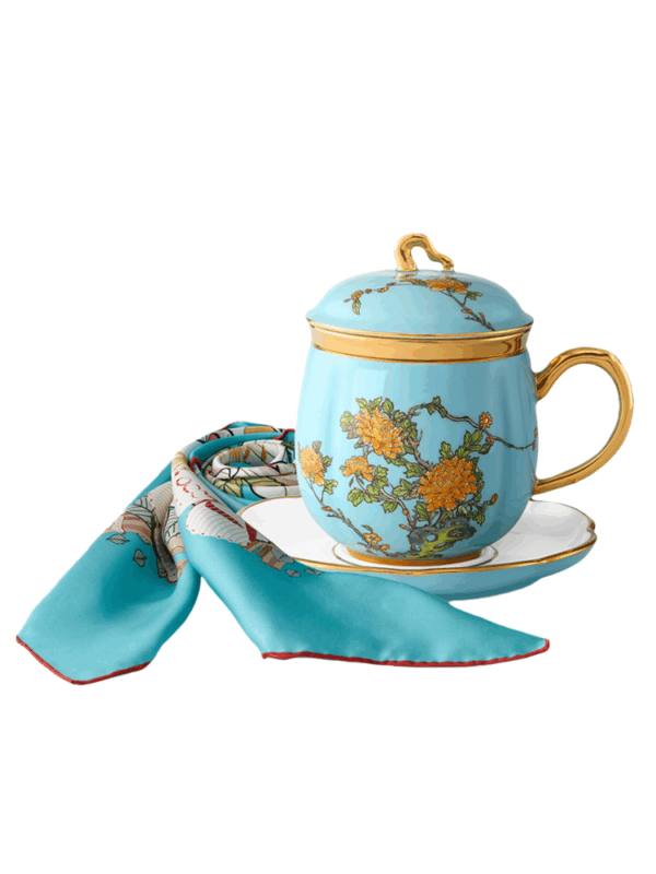 Lady Turquioa Silk Porcelain Set