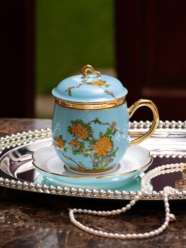 Lady Turquioa Silk Porcelain Set