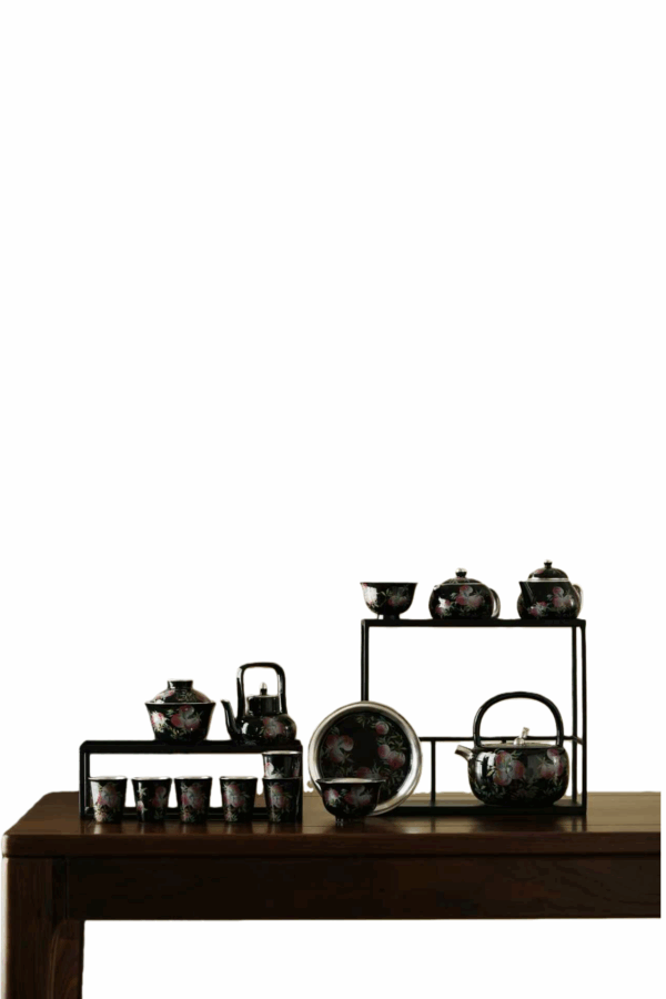 Silver Gilding Nine Peaches Set