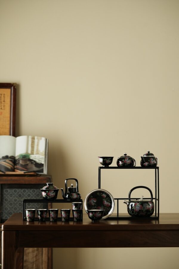 Silver Gilding Nine Peaches Set