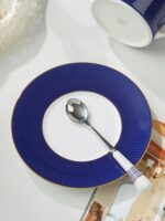 The Blue Danube 3-piece coffee cup and saucer set