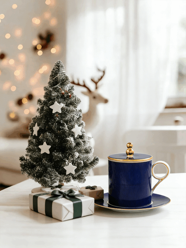 The Blue Danube Three-piece Cover Cup Set