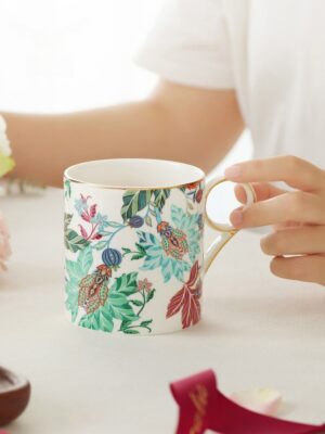 幸福满园 马克杯（350ml）白 (2)