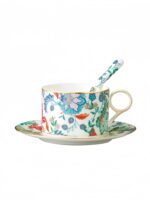 Clarence 3-piece Coffee Cup and Saucer Set - No Floral Decal