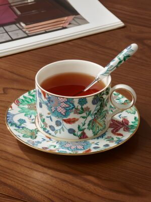 幸福满园3头咖啡杯碟-无底花纸 (2)