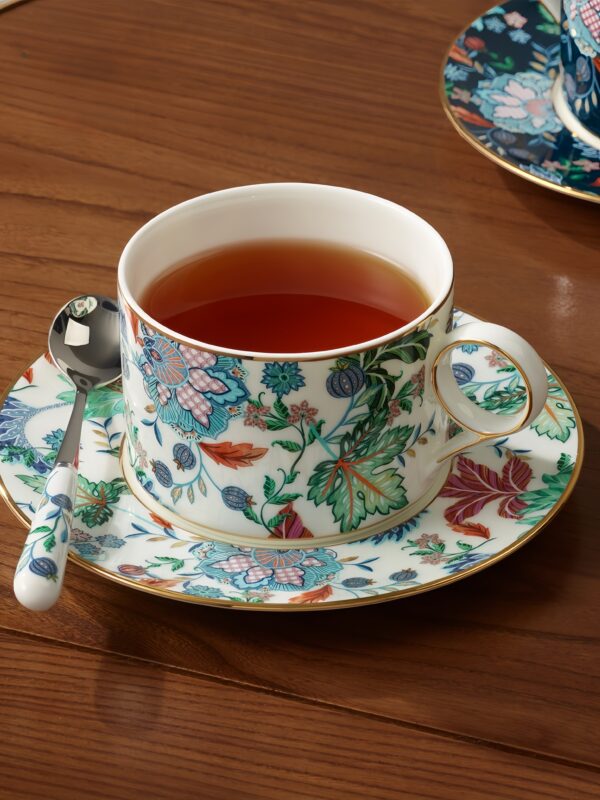 Clarence 3-piece Coffee Cup and Saucer Set - No Floral Decal