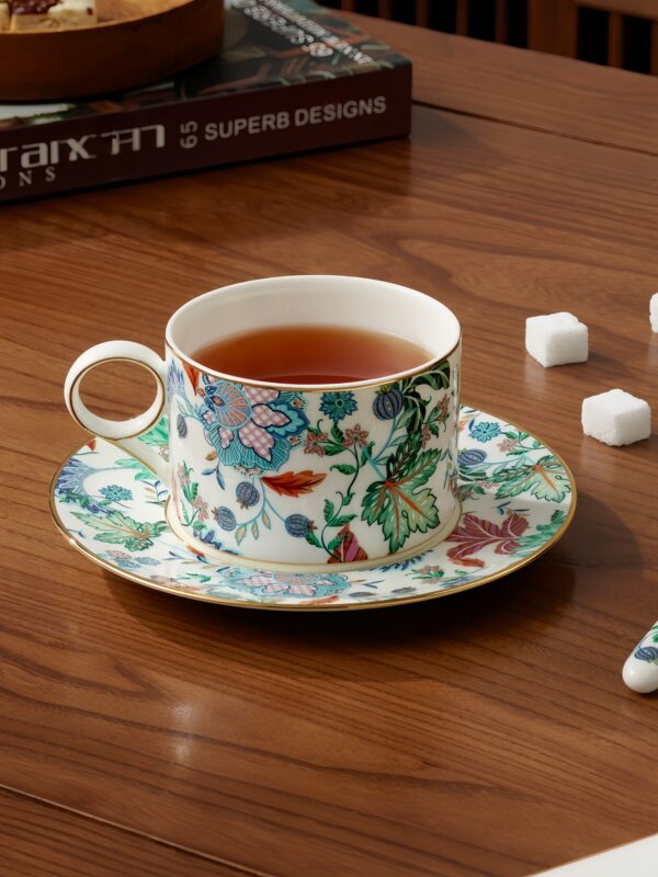 Clarence 3-piece Coffee Cup and Saucer Set - No Floral Decal