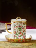 Guangcai Legacy 3-Piece Cup Set (430ml - White Embossed Base)