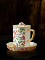 Guangcai Legacy 3-Piece Cup Set (430ml - White Embossed Base)