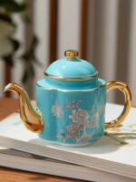 Elegant peony 4 piece Cup Pot Set