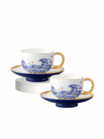 Pearls d Orient - 4-piece Coffee Cup and Saucer Set