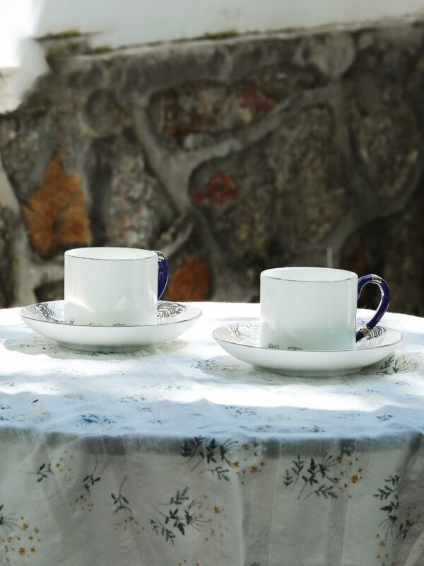Pearls d Orient – Mr. Porcelain 4-piece Cup and Saucer Set (180mL)