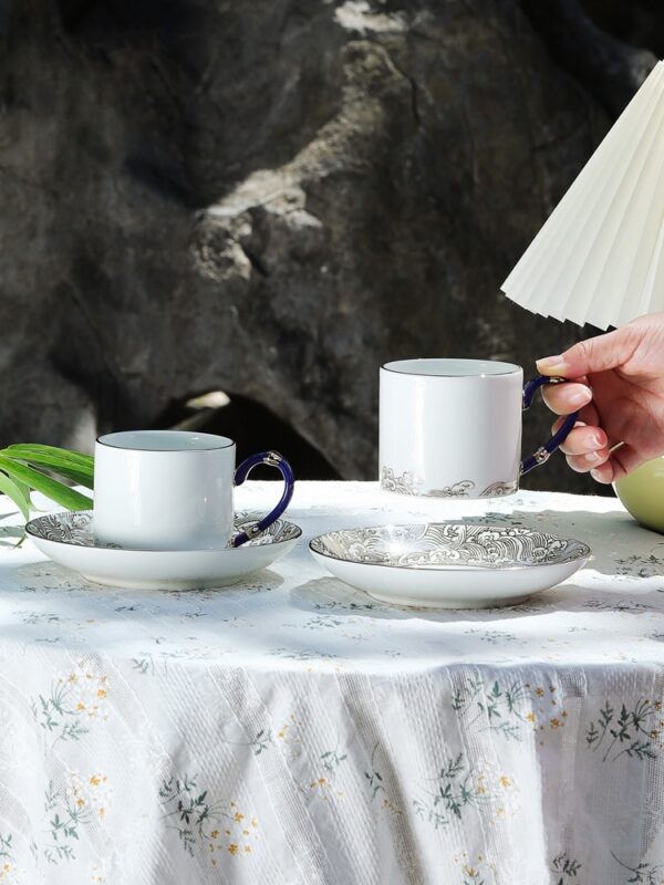 Pearls d Orient – Mr. Porcelain 4-piece Cup and Saucer Set (180mL)