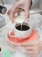 Moonlight 2-Piece Coffee Cup and Saucer Set (180ml - Light Pink)