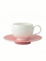 Moonlight 2-Piece Coffee Cup and Saucer Set (180ml - Light Pink)