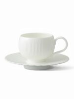 Moonlight 2-Piece Coffee Cup and Saucer Set (180ml - White)