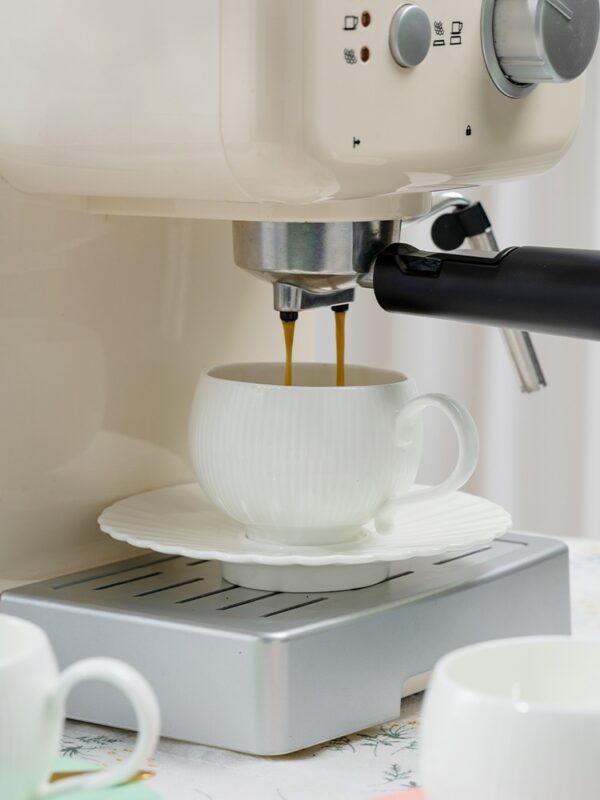 Moonlight 2-Piece Coffee Cup and Saucer Set (180ml - White)