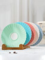 Moonlight 2-Piece Coffee Cup and Saucer Set (180ml - Light Blue)