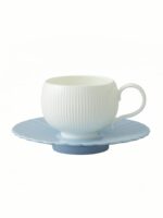 Moonlight 2-Piece Coffee Cup and Saucer Set (180ml - Dark Gray)