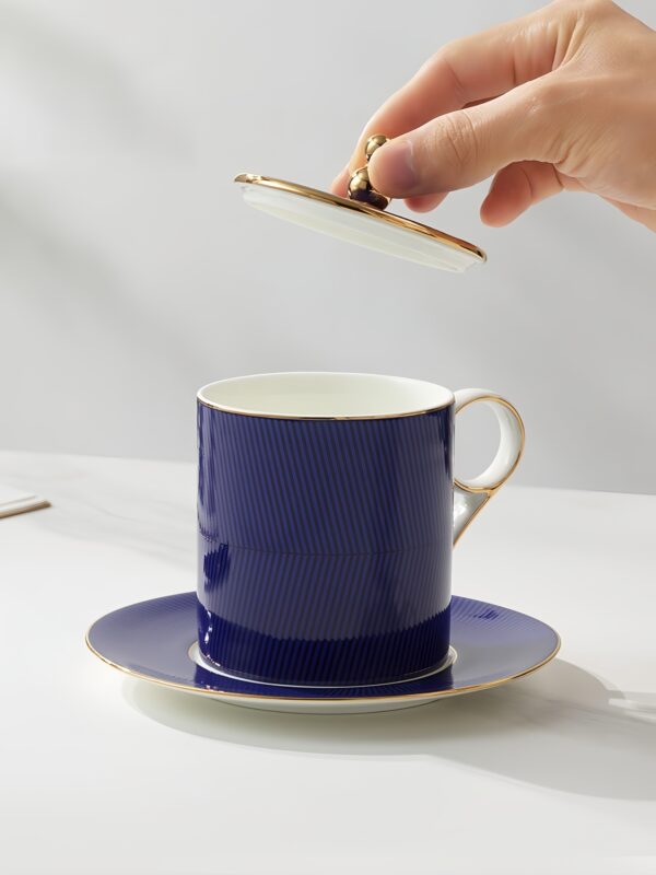 The Blue Danube Three-piece Cover Cup Set