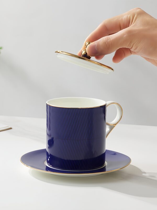 The Blue Danube Three-piece Cover Cup Set