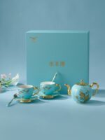 Lady Turquioa 8-piece Travel Coffee Set (480ml)