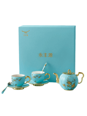 Lady Turquioa 8-piece Travel Coffee Set (480ml)