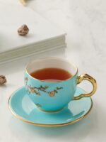 Lady Turquioa 4-piece Cup and Saucer Set (150ml)