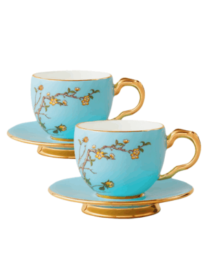 Lady Turquioa 4-piece Cup and Saucer Set (150ml)