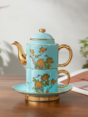 西湖蓝4头茶具(180ml) (1)