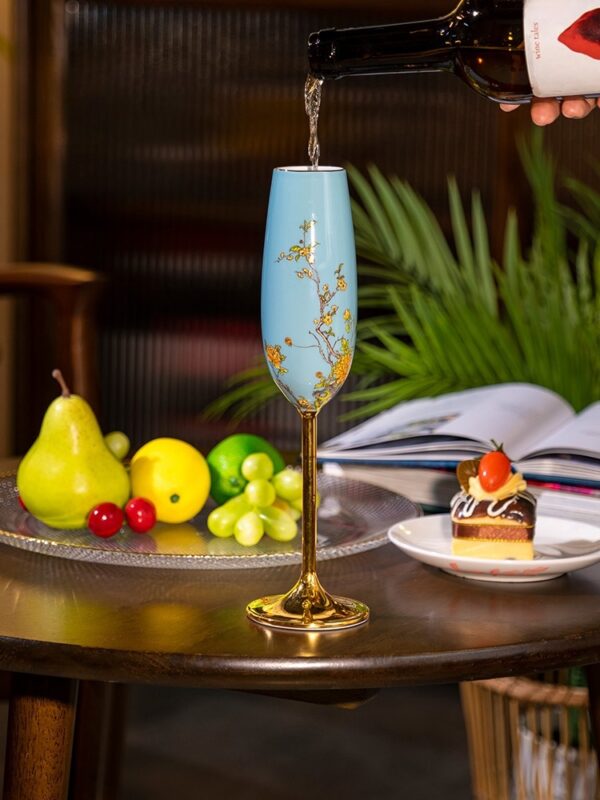 Lady Turquioa Champagne Glass