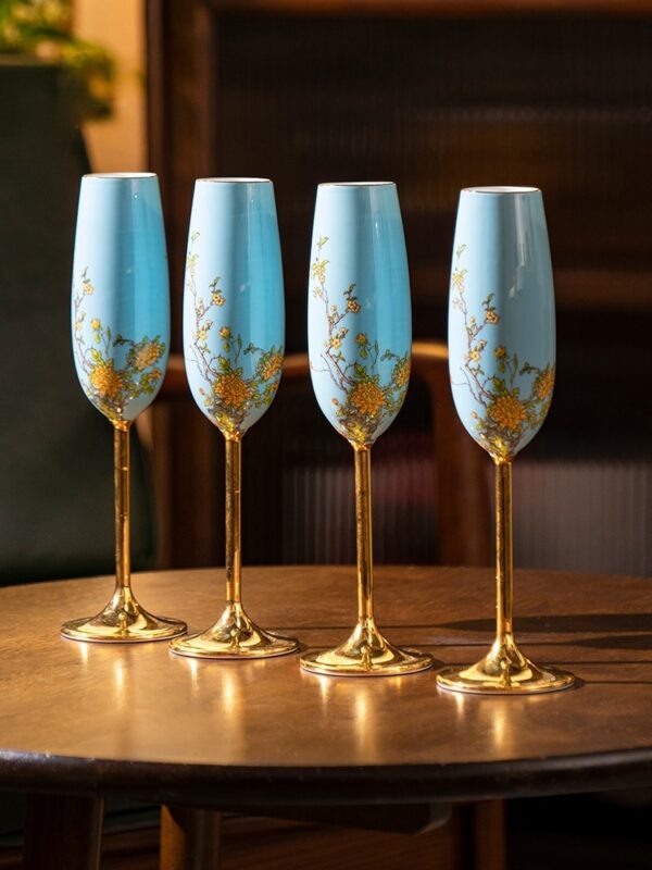 Lady Turquioa Champagne Glass