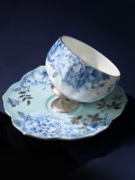 Platinum Blue & White Cup-pot Set (10-piece set for 4 persons)