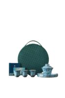 Silver Gilding Blue and White Porcelain Set