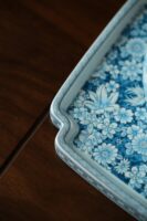 Silver Gilding Blue and White Porcelain Set