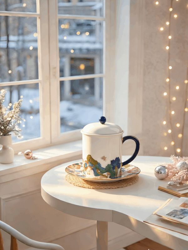 Felicitous Duet Lid Cup 350ml (Colorful)