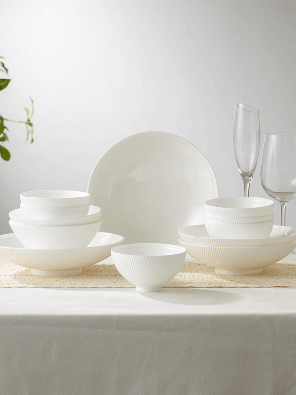 Athens White 12-pieces tableware