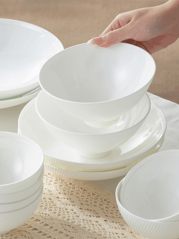 Athens White 12-pieces tableware