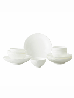 Athens White 12-pieces tableware