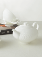 Athens White 6-pieces Tea Coffee Set (for 2 people)