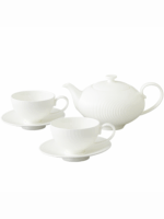 Athens White 6-pieces Tea Coffee Set (for 2 people)