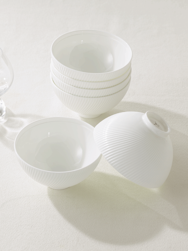 Athens White 6-pieces Rice Bowl (114mm)