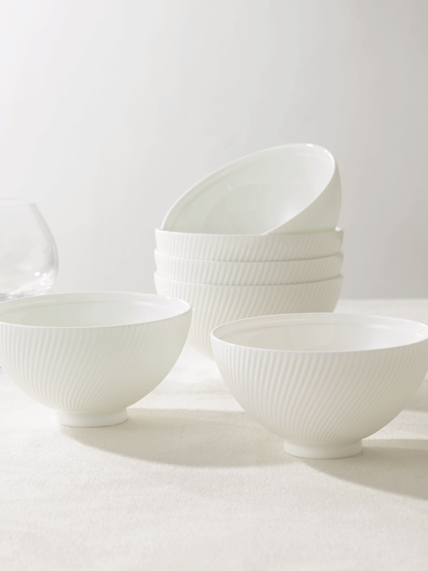 Athens White 6-pieces Rice Bowl (114mm)