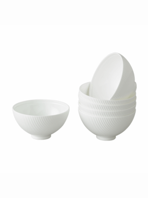 Athens White 6-pieces Rice Bowl (114mm)