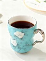 Azure Strokes Orchid Heart Single Cup (280ml)