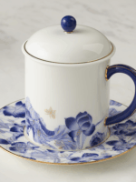 Felicitous Duet Lid Cup 350ml (Blue and White)