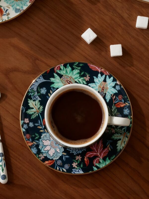 Clarence 3-piece Cup and Saucer Set (Blue Base)