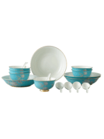 Elegant peony 16-piece Chinese dinnerware set