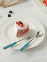 Elegant peony 2-piece fork and spoon set