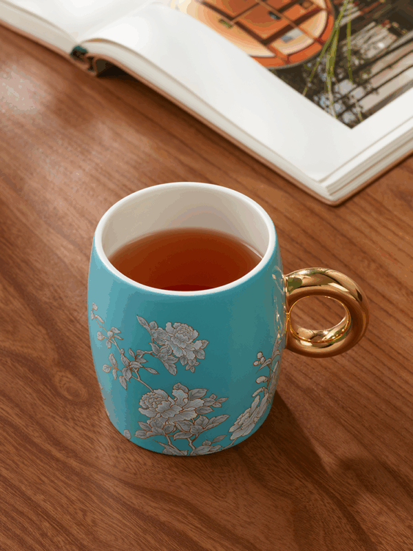 Elegant peony mug (380ml)